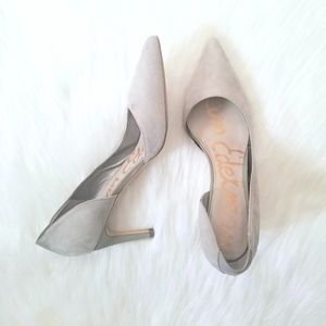 Sam Edelman | Onyx Half d'Orsay Gray Heels 7.5